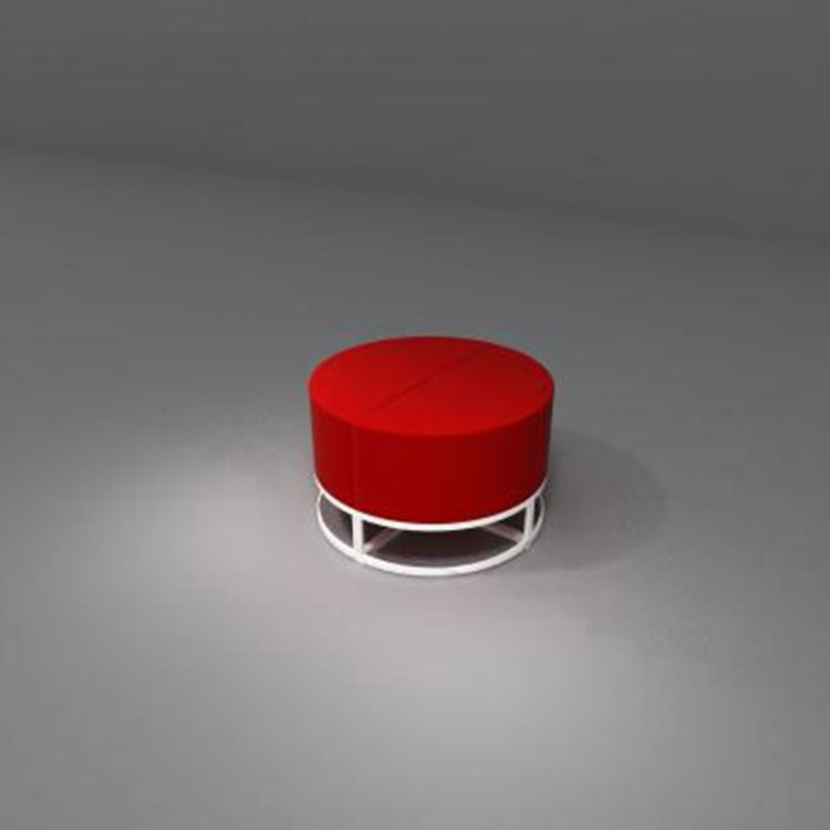 sgabello imbottito con contenitore